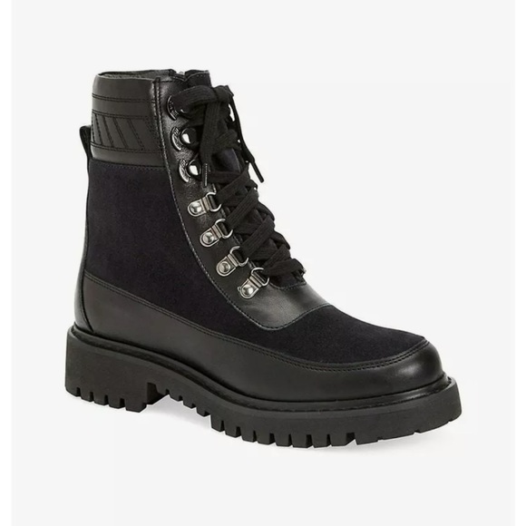 Black Suede Aquatalia Hiking Boots AQUATALIA Johanna Suede